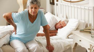 Older woman with back pain