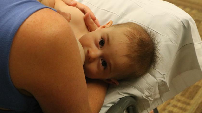 Baby breastfeeding