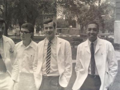 A group of young male doctors