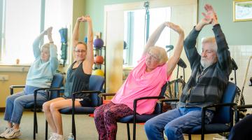 Work out with a fun group