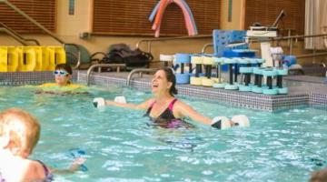 Participant in Aquatics Class - Community Exercise Program