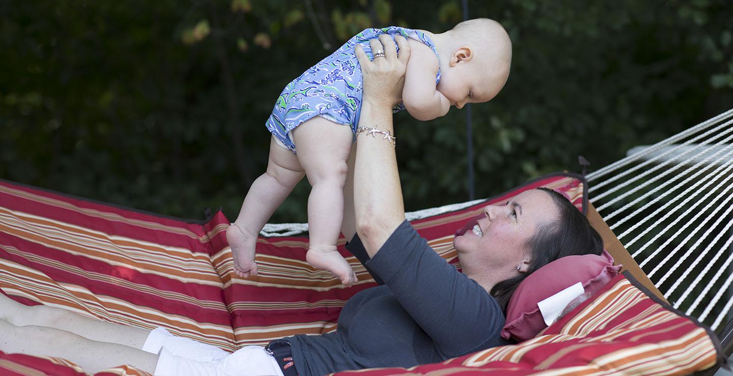 Maryellen Basham and her baby Charlie