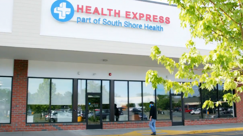 Health Express Braintree Person entering store front
